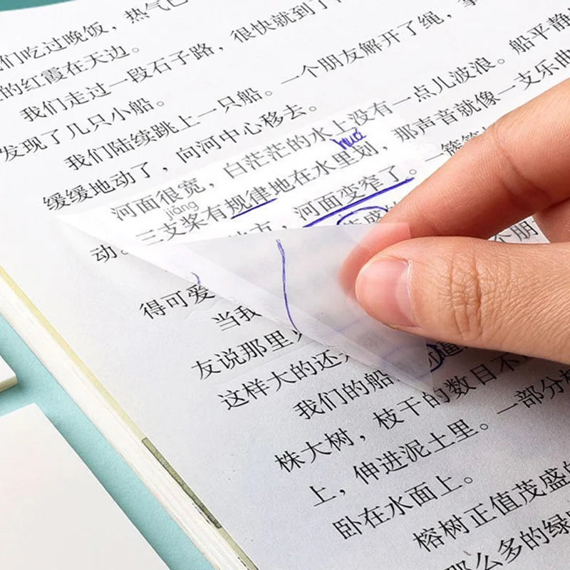 School Office Supplies: Transparent Waterproof Sticky Notes