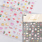 Brown Japanese Kawaii bear nail art sticker by Blushimmer, self-adhesive cartoon animal decal for DIY nail decorations.