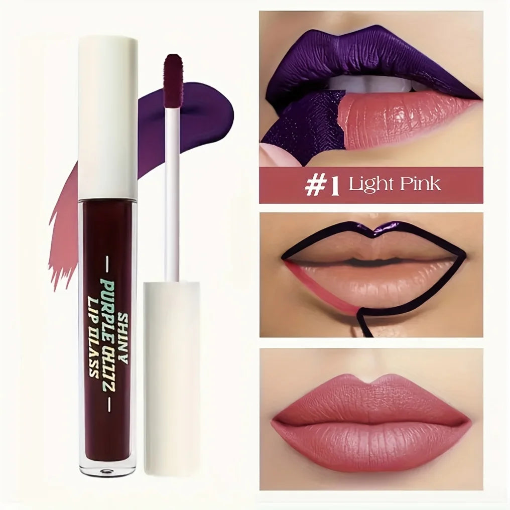 Blushimmer long-lasting matte lip tint liquid lipstick with peel-off, waterproof, and stick-free formula on a neutral background.