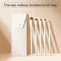 Blushimmer eye makeup brush set with professional cosmetic brushes for beginners, including eyebrow, crease, and detail eye brushes.