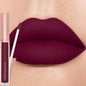 Blushimmer 12-color creamy matte lip gloss set with nude, berry, and rose shades, featuring long-lasting, non-drying, moisturizing lipstick.