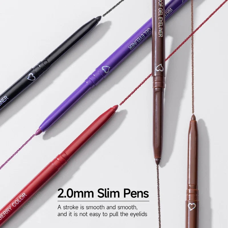 Blushimmer waterproof matte eyeliner pen with quick-dry, long-lasting formula and smooth application for versatile eye makeup.