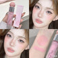 Blushimmer liquid blush in nude pink with a water-light jelly texture, brightening face with cool and warm tone options.