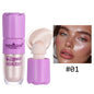Blushimmer liquid face highlighter and bronzer in three shades, with a shimmering, illuminating glow for contouring and makeup highlighting.