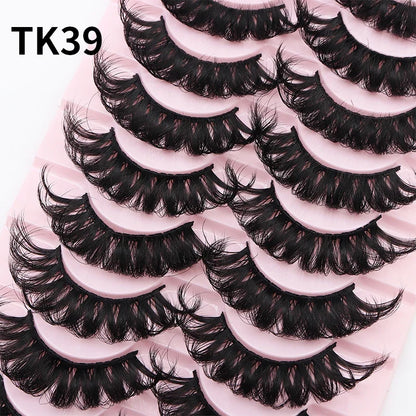 Blushimmer Russian strip false eyelashes, 25mm 3D mink volume lashes with fluffy, dramatic, thick design, natural look for makeup.