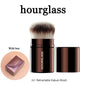 Blushimmer seamless finish angled concealer brush for liquid and cream concealer makeup application and buildable coverage.