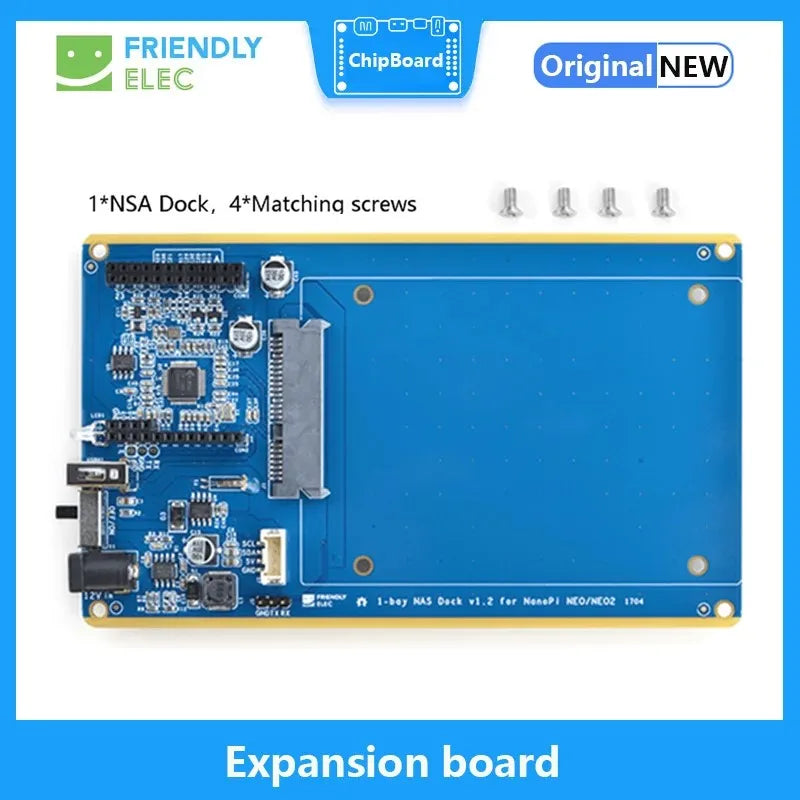 Friendly NAS Network Storage Server,NAS Dock Hard Disk, 1-bay NAS Kit for NanoPi NEO NEO2 New