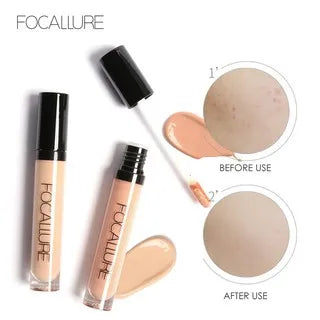 Wholesale FOCALLURE 7-color face concealer and liquid foundation from Blushimmer, waterproof and full coverage makeup in a sleek bottle.