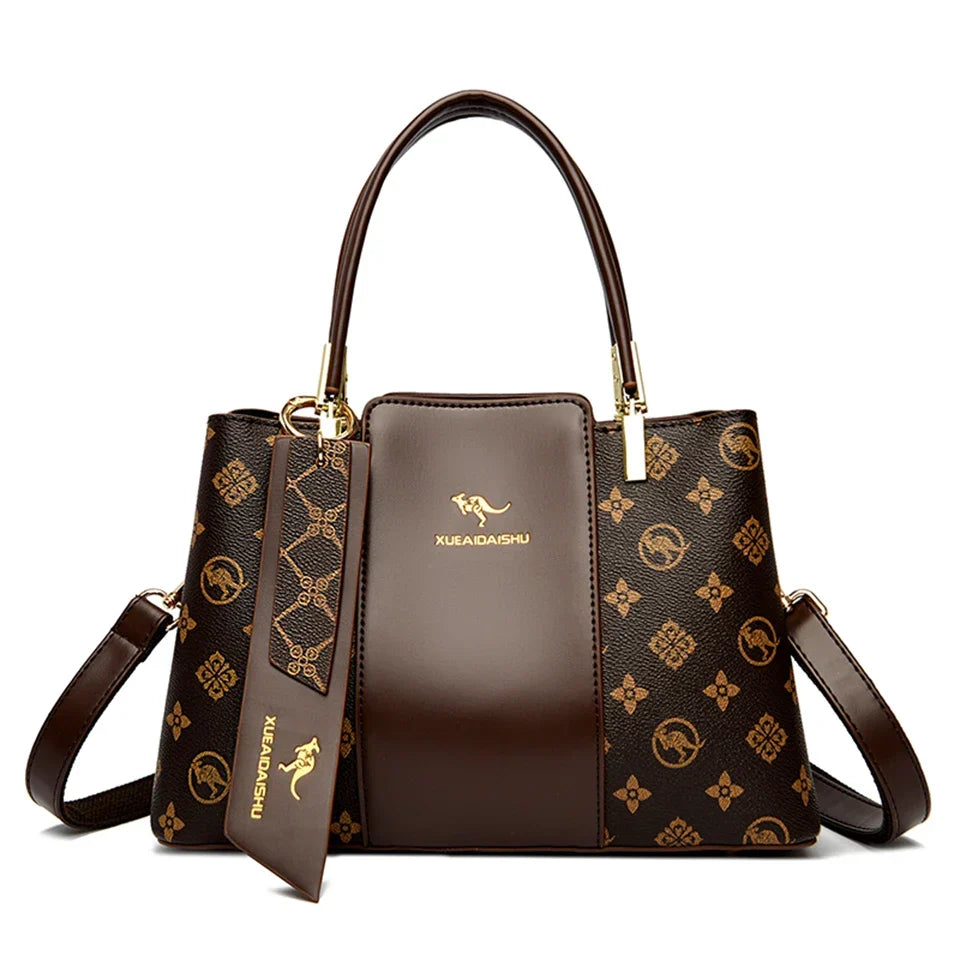 LPO fashion print shoulder crossbody handbag with colorful design, featuring a stylish strap and compact size for everyday use.