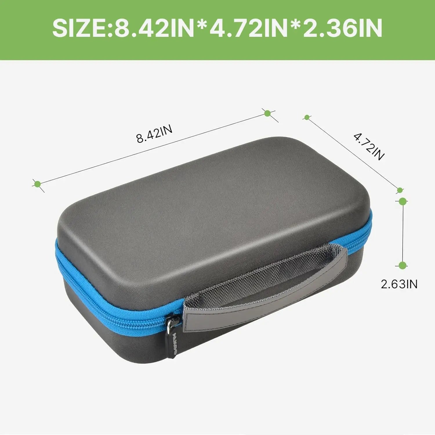 Battery Storage Bag - Holds 69+ AA/AAA/C/9V/3V Lithium Batteries,  Organizer with Foam Slots & Mesh Pocket, No Tester Included