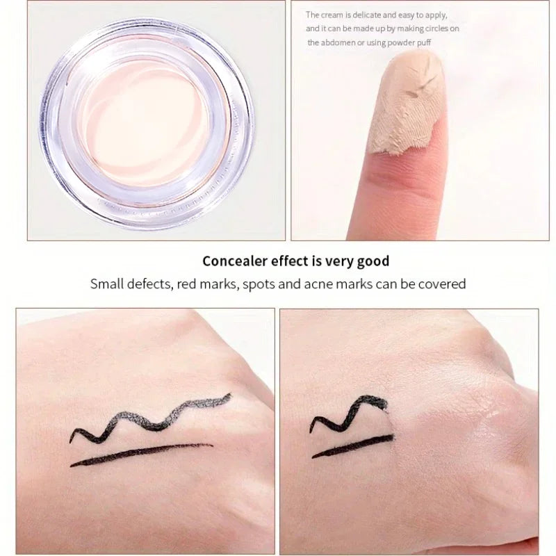 Blushimmer waterproof full coverage concealer cream for tattoo and scar coverage in a 3g container, with a smooth, blendable texture.