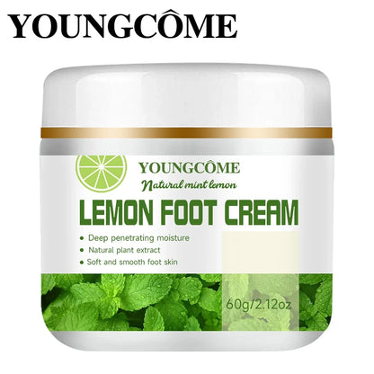 LEMON Foot Cream Heel Cracking Repair Products Exfoliation Dead Skin Removal Softening Moisturize Smooth Skin Care Natural Hand