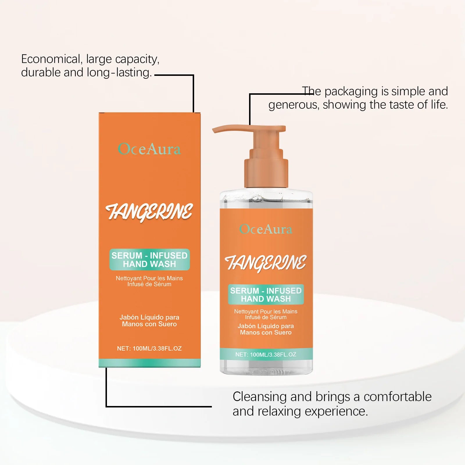 Moisturizing Hand Liquid Soap Gentle Cleansing Remove Dirt Long Lasting Hydration Fragrance Smoothing Refreshing Hand Sanitizer