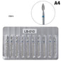 10Pcs Diamond Milling Cutter For Manicure Electric Nail Drill Bits Accessory Pedicure Machine Nail File Gel Remover Tool
