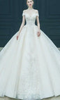 Elegant Off The Shoulder Wedding Gown EDW469
