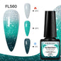 Blushimmer Four Lily 7ml thermal nail gel polish set with three color-changing semi-permanent UV/LED gel for manicures