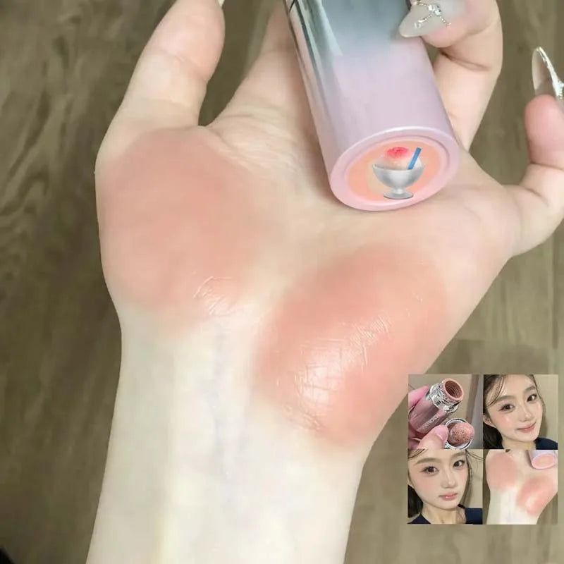 Blushimmer HERORANGE Liquid Blush in natural, low-saturation matte finish, multi-purpose blush liquid for enhancing complexions.