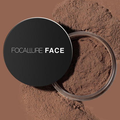 Blushimmer Focallure Invisible Finish Loose Setting Powder in translucent, soft face makeup powder for oil control and a natural look.