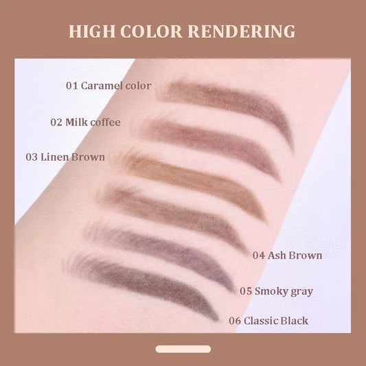Blushimmer 1.5mm ultra fine double-ended eyebrow pencil with automatic rotation, waterproof, long-lasting, professional eyebrow makeup pen