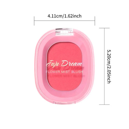 Blushimmer monochrome matte blush powder in natural nude shade, long-lasting waterproof cheek rouge, easy to apply makeup product