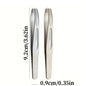 Blushimmer premium round head tweezers for eyebrow and facial hair removal, featuring seamless clips and short hair precision.