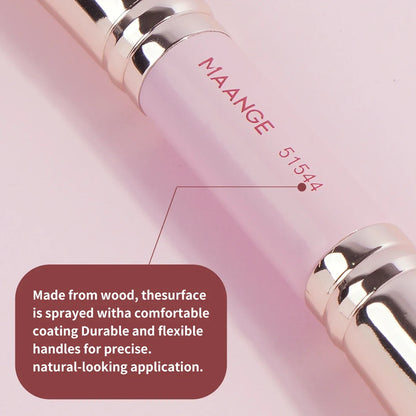 Blushimmer MAANGE 4-piece basic makeup brushes set with box, including foundation, blush, and eyeshadow brushes for beginners.