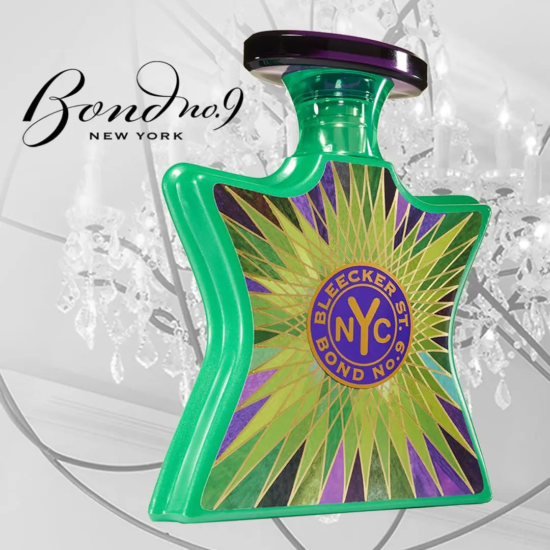Bond No. 9 Bleeker Street unisex Eau de Parfum bottle, 100ML, with sleek design and elegant packaging.