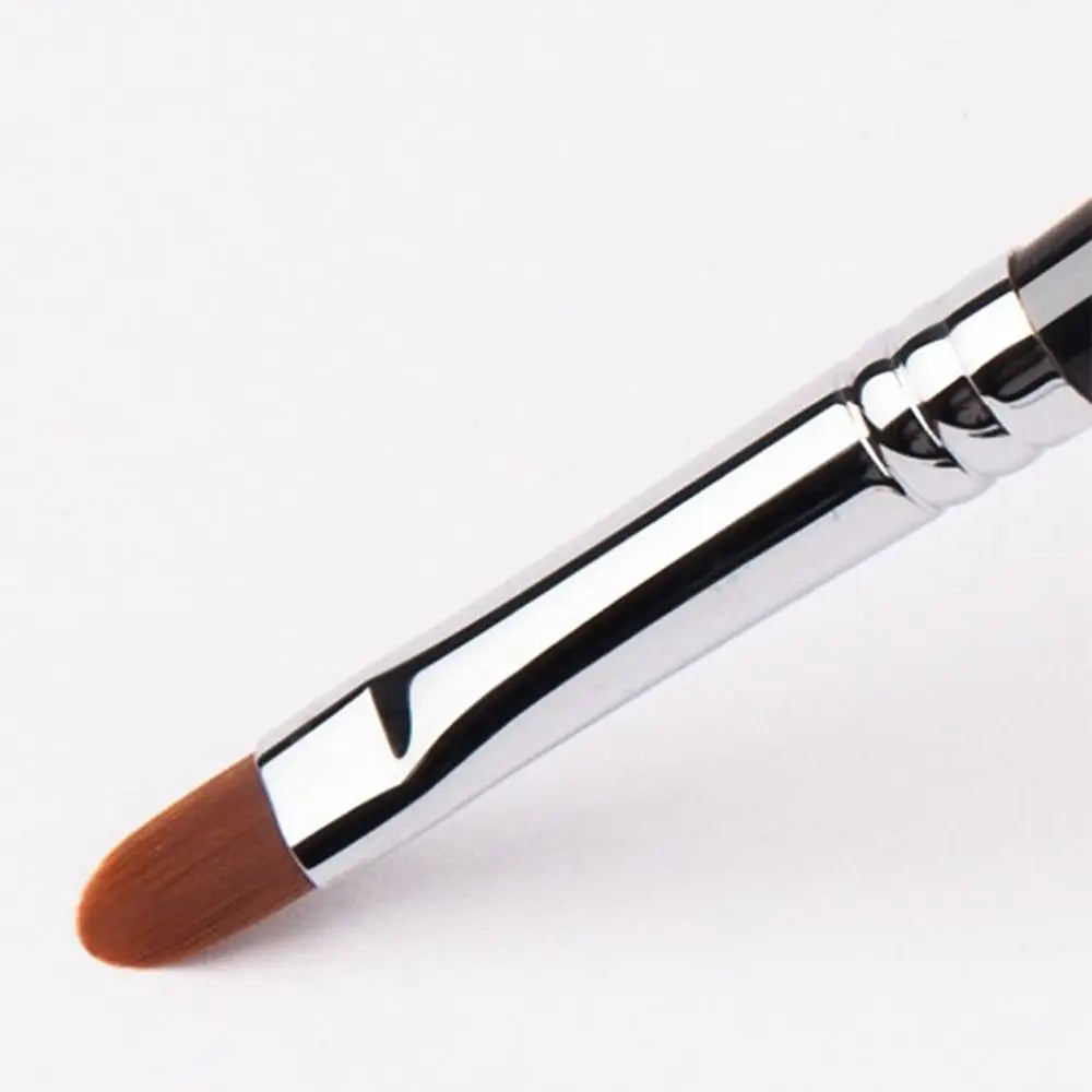 Beauty Lady Lip Gloss Brush Makeup Brush Metal Handle with Protect Cap Cosmetic Brush Lipstick Brush Concealer Brush Lip Brush
