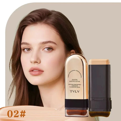 Blushimmer TVLV Skin Tint Stick with lightweight, waterproof concealer and foundation for a flawless, tinted face contour.
