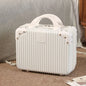 Hot Cosmetic Box 14 inch Mini Travel Suitcase Cosmetic Box Hand Luggage Organizer Makeup Case Small Password Box Boarding Case