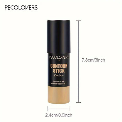 Blushimmer highlighter and contouring makeup stick with blush and concealer for natural 3D face makeup, shown in a sleek cream form.