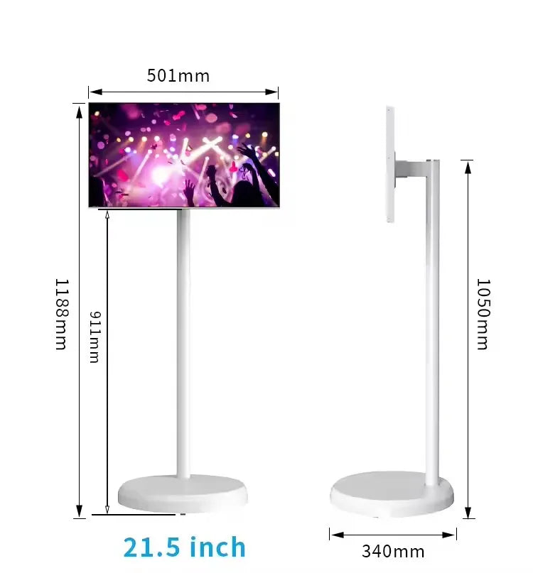 21.5 Inch 4K Smart TV with Stand And Battery Android 13 Incell Touchscreen 4GB+64GB/6GB+128GB Outdoor Live TV