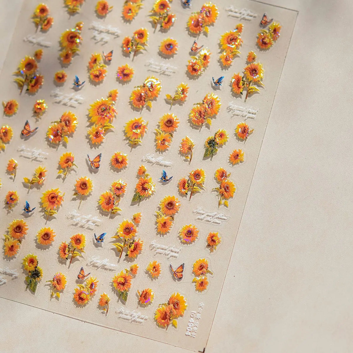 Dream Flower window shell nail art sticker by Blushimmer featuring Japanese floral self-adhesive decals for press-on nails.