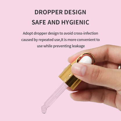Blushimmer GLAMLASH 10ml eyelash extension primer bottle, super bonder for curing adhesive and long-lasting eyelash extensions.