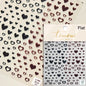 Colorful Cat's Eye 5D Gradient European love heart gem nail art stickers from Blushimmer, featuring geometric wing shapes for manicure decor.