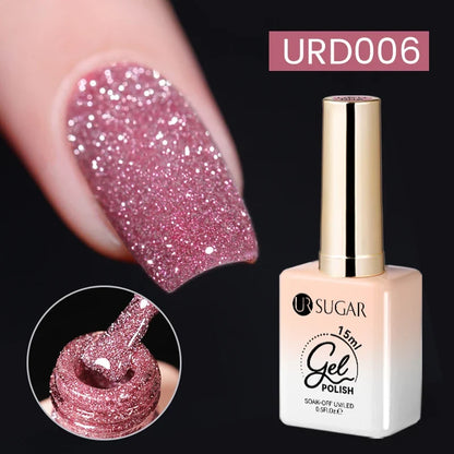 Blushimmer UR SUGAR 15ml jelly milky white translucent gel polish for semi-permanent UV nail art and soak-off gel varnish.