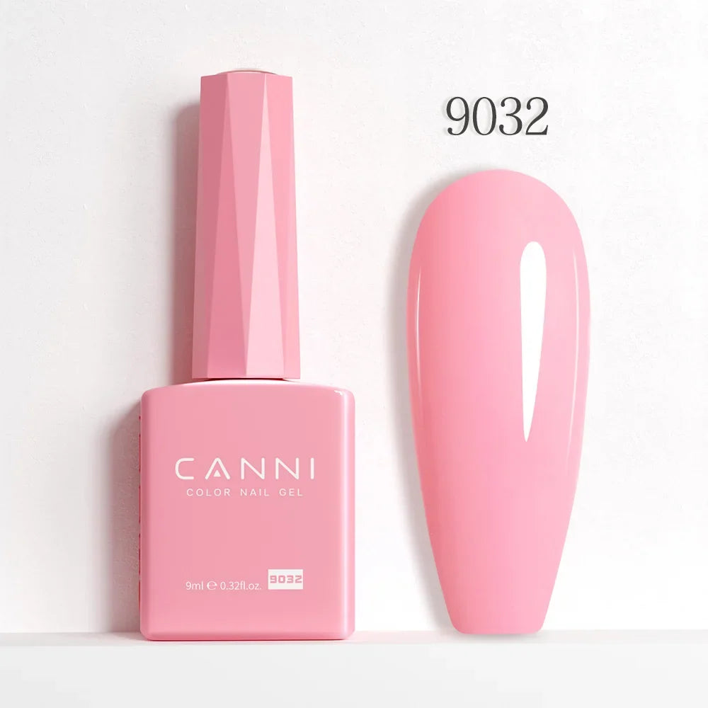 Blushimmer CANNI Hema Free Nail Gel Polish Fall Color Collection with semi-permanent diamond long wear top coat in red and jelly nude shades.