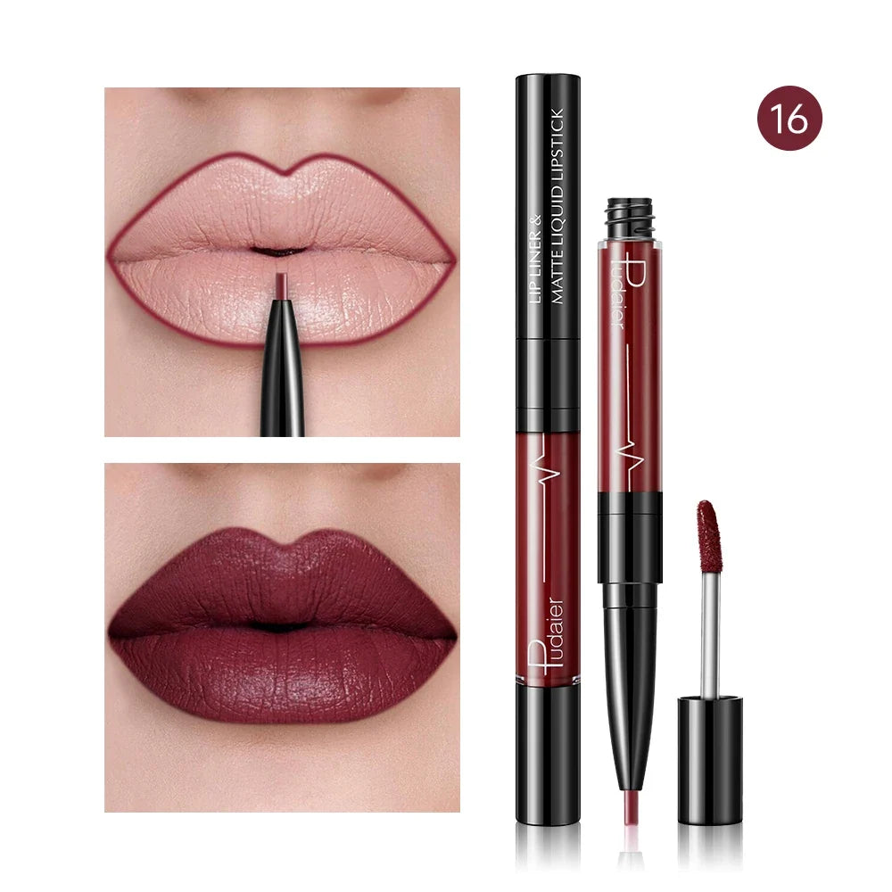 Blushimmer waterproof lip liner pencil with high pigment, smooth matte finish, sweatproof and non-fading lip contour makeup.