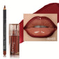 Hydrating Lip Gloss + Lip Liner Kit, 3D Precision Lip Contour, Plump Look, High Shine, Smudge-Resistant Wear