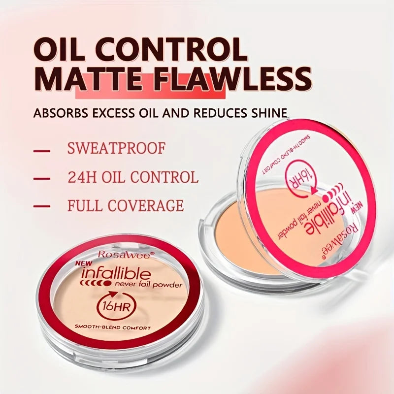 Blushimmer matte pressed powder foundation with full coverage, oil control, and long-lasting finish for a flawless face makeup look.