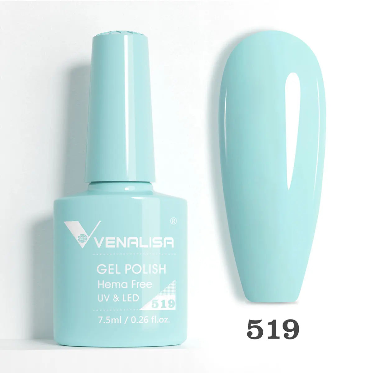 Blushimmer Venalisa HEMA TPO Free Nail Gel Polish with glitter, full coverage pink nude gel for UV and LED French manicures.
