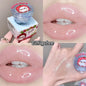 Blushimmer Shaqinuo Jelly Lip Mask in a red jar, moisturizing hydrating lip balm with fruit fragrance, ideal for dry, cracked lips.