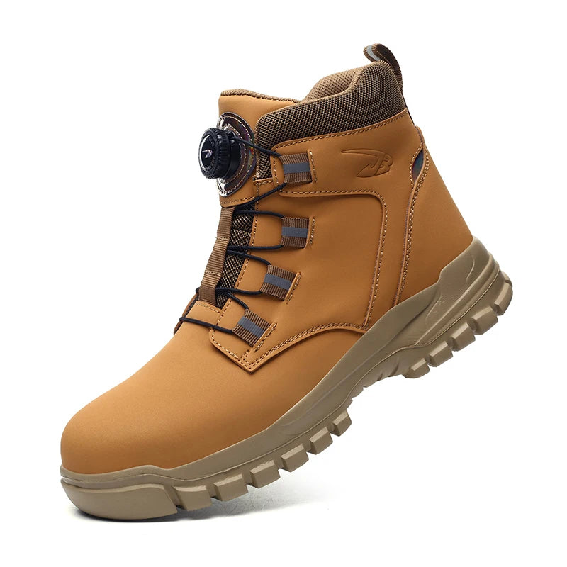 Steel Toe Shoes for Men Women Lightweight Anti-smash Steel Toe Sneakers Indestructible Work Boots Construction Safety Shoes