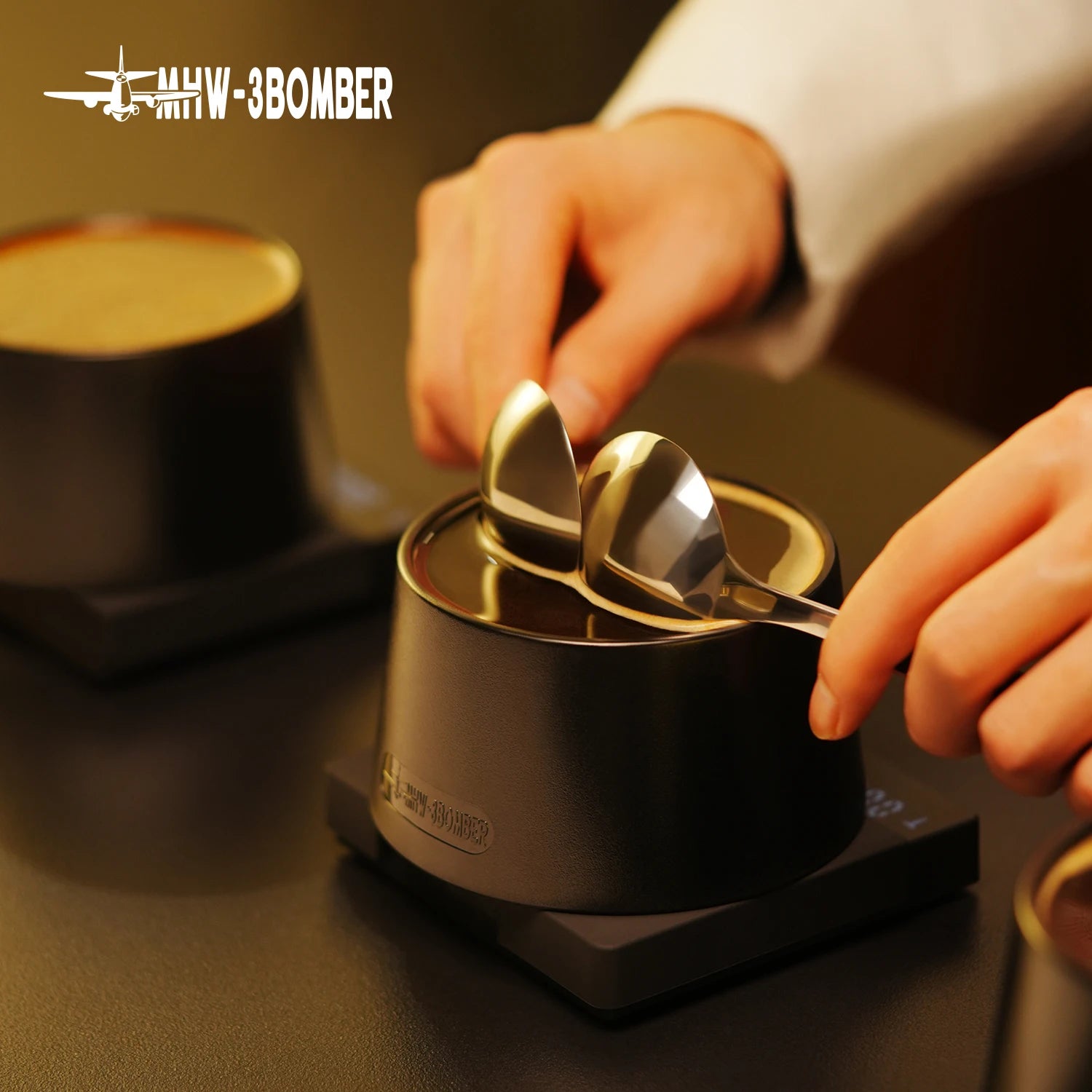 MHW-3BOMBER Coffee Cupping Bowl 220ml Professional Coffee Tasting Cup PC Material Barista Coffee Evaluation Cup Cafe Brewing Too