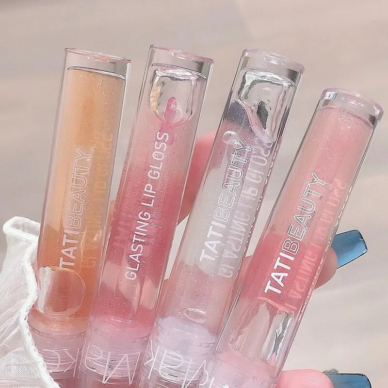 Blushimmer Lip Oil Uuny Transparent Water Gloss Lip Honey with moisturizing, glossy finish and mirror-like shine on lips.
