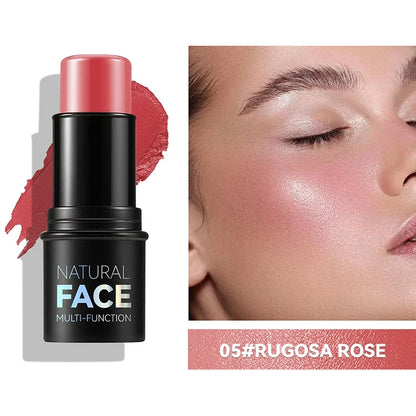 Blushimmer Face Pearl Stone highlighter stick for contouring, brightening, and illuminating cheeks in a sleek cosmetic design.