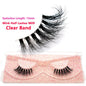 Blushimmer 3D Mink Fluffy Half False Eyelashes with clear band, natural look, lightweight, reusable short eye strip lashes extension
