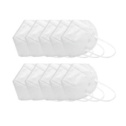 10pcs N95 Face Masks Disposable Protective Mask Anti Dust Mask Health Protective Dust and Droplet Prevention Breathable Design