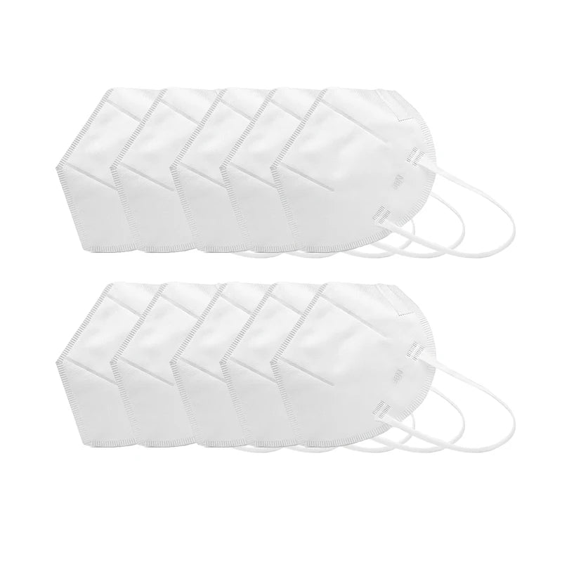 10pcs N95 Face Masks Disposable Protective Mask Anti Dust Mask Health Protective Dust and Droplet Prevention Breathable Design