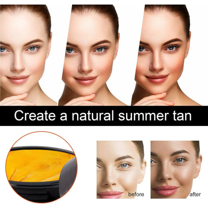 EELHOE Tanning Cream Face Body Long Lasting Bronzer Skin Tanner Suntan Protect Radiation Nourishing Natural Self-Tanning Lotion